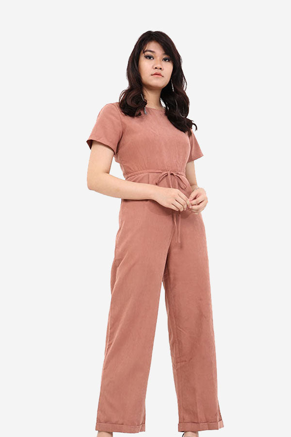 Pink Wide Leg Jumpsuit