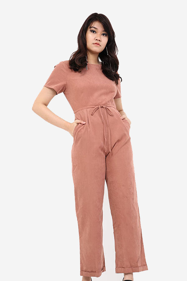 Pink Wide Leg Jumpsuit