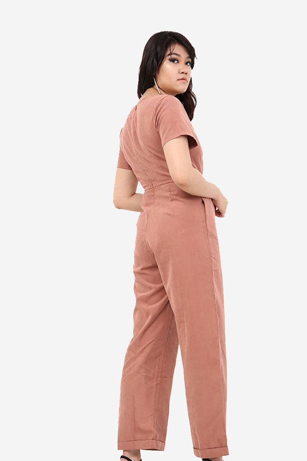 Pink Wide Leg Jumpsuit