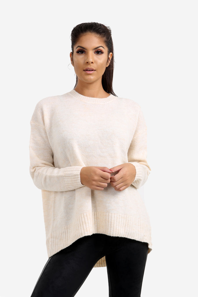 White Relaxed Fit Jumper