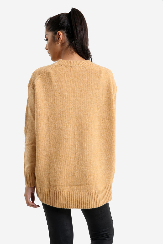 Camel Relaxed Fit Jumper