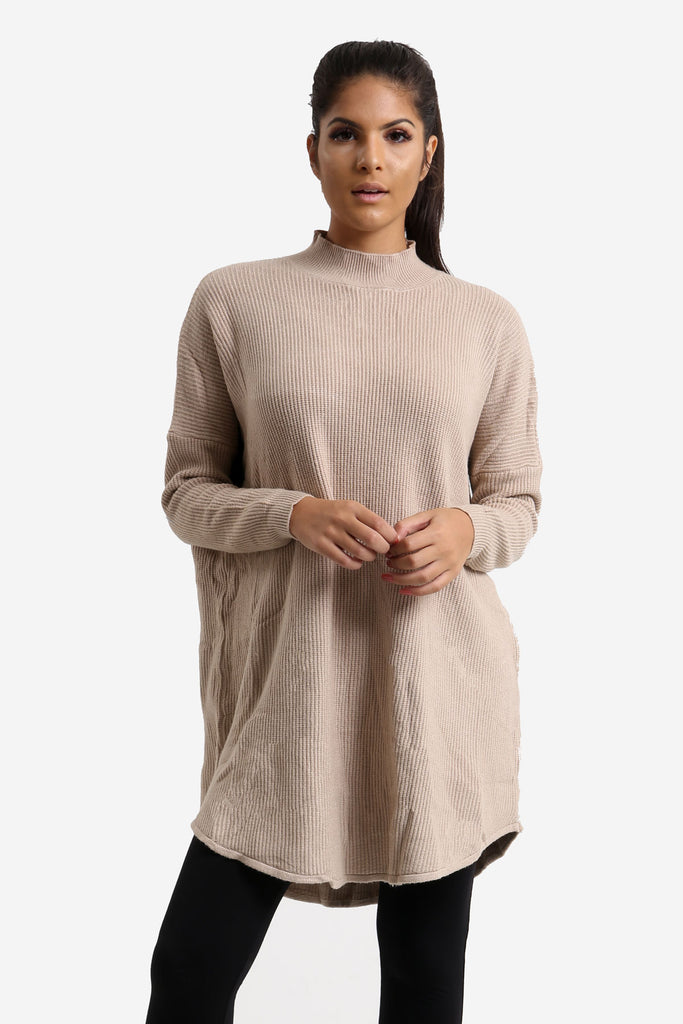 Camel Oversized Jumper