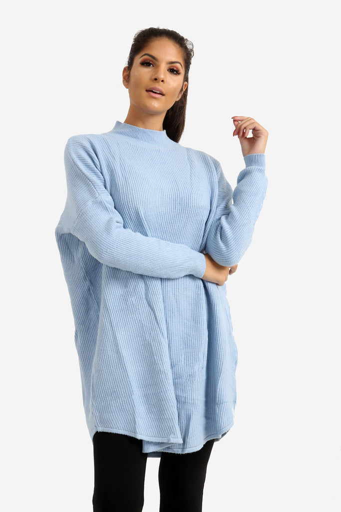 Light Blue Oversized Jumper