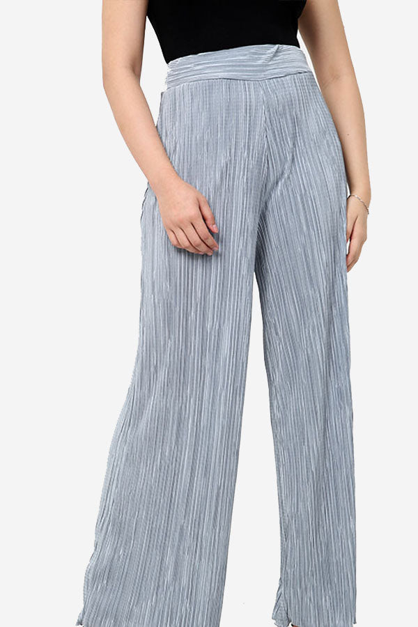 High Waisted Pleated Trousers