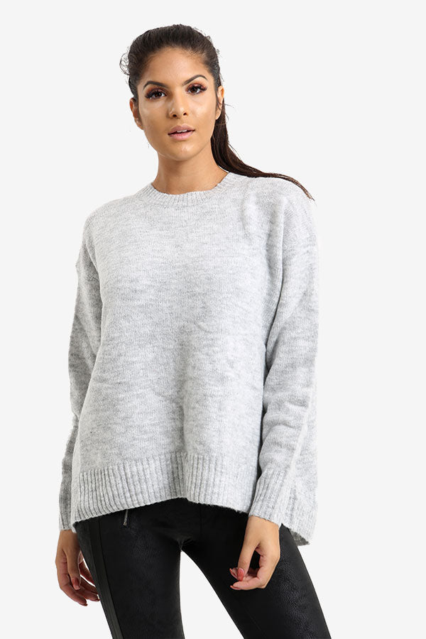 Grey Oversized Jumper